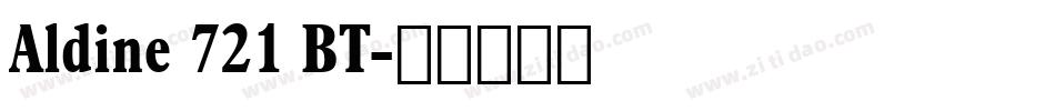Aldine 721 BT字体转换